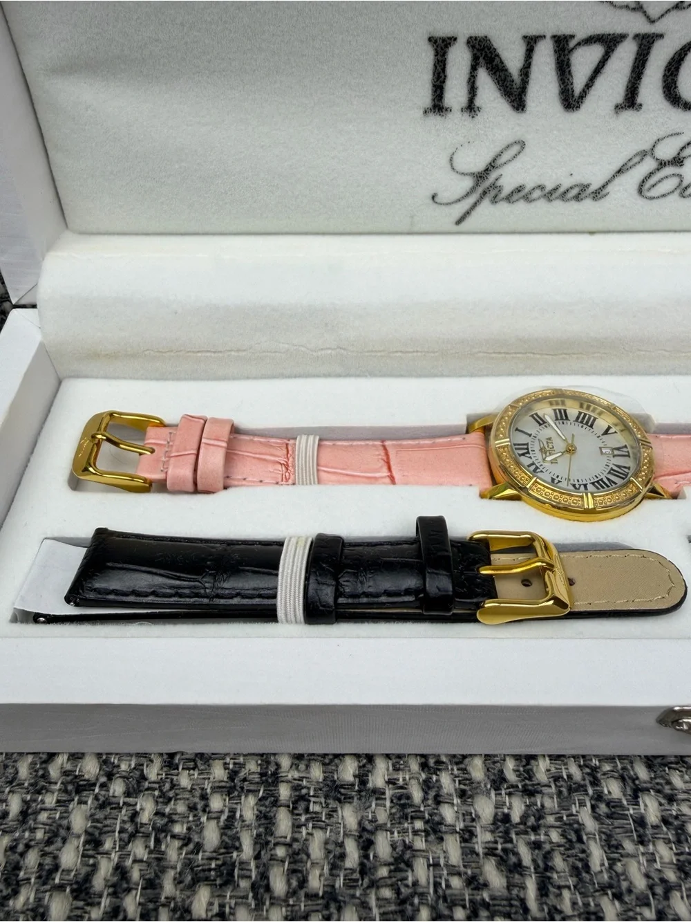 Invicta Wildflower 13968 Women’s Watch 3 Leather Straps Box NEW Untested
